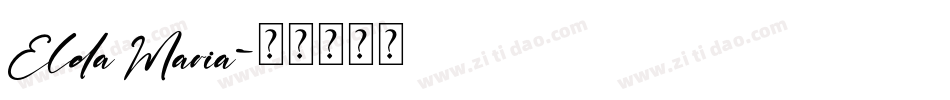 Elda Maria字体转换